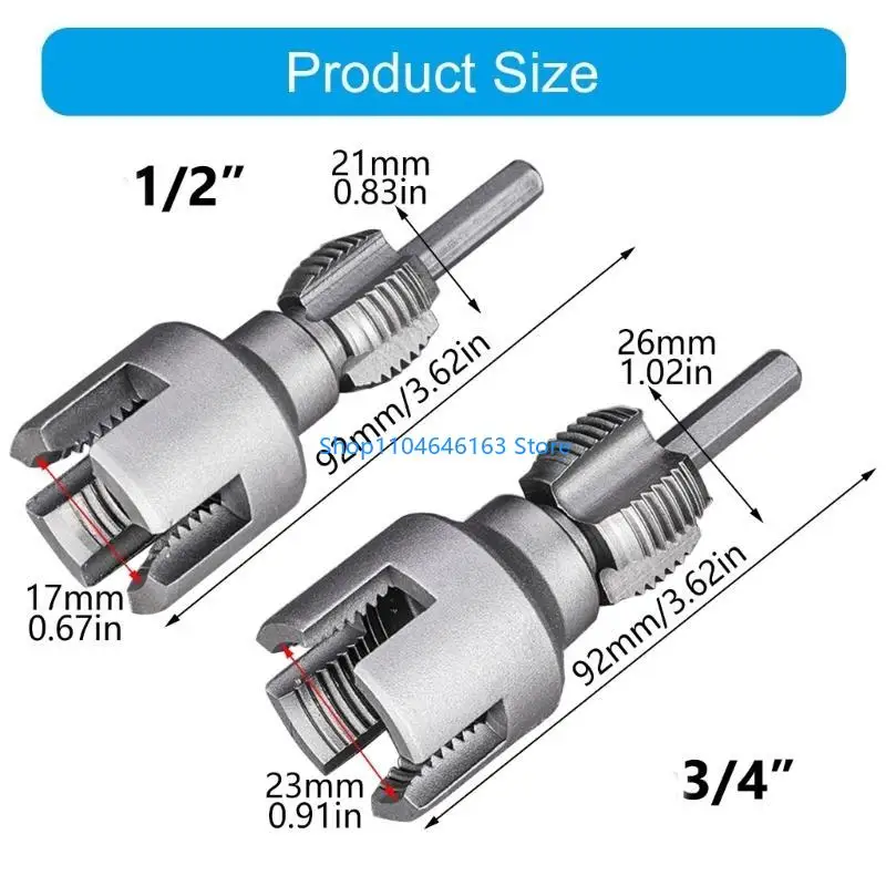Multifunctional Heavy Duty Reusable Threading Maker Tool Set For PVC Pipe 2pcs