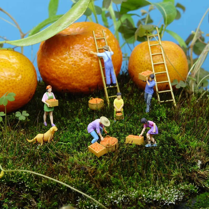 1/87 Scale 2 Cm Farmers' Harvest Model Sand Table Micro-shooting Moss Miniature Landscape Shooting Props
