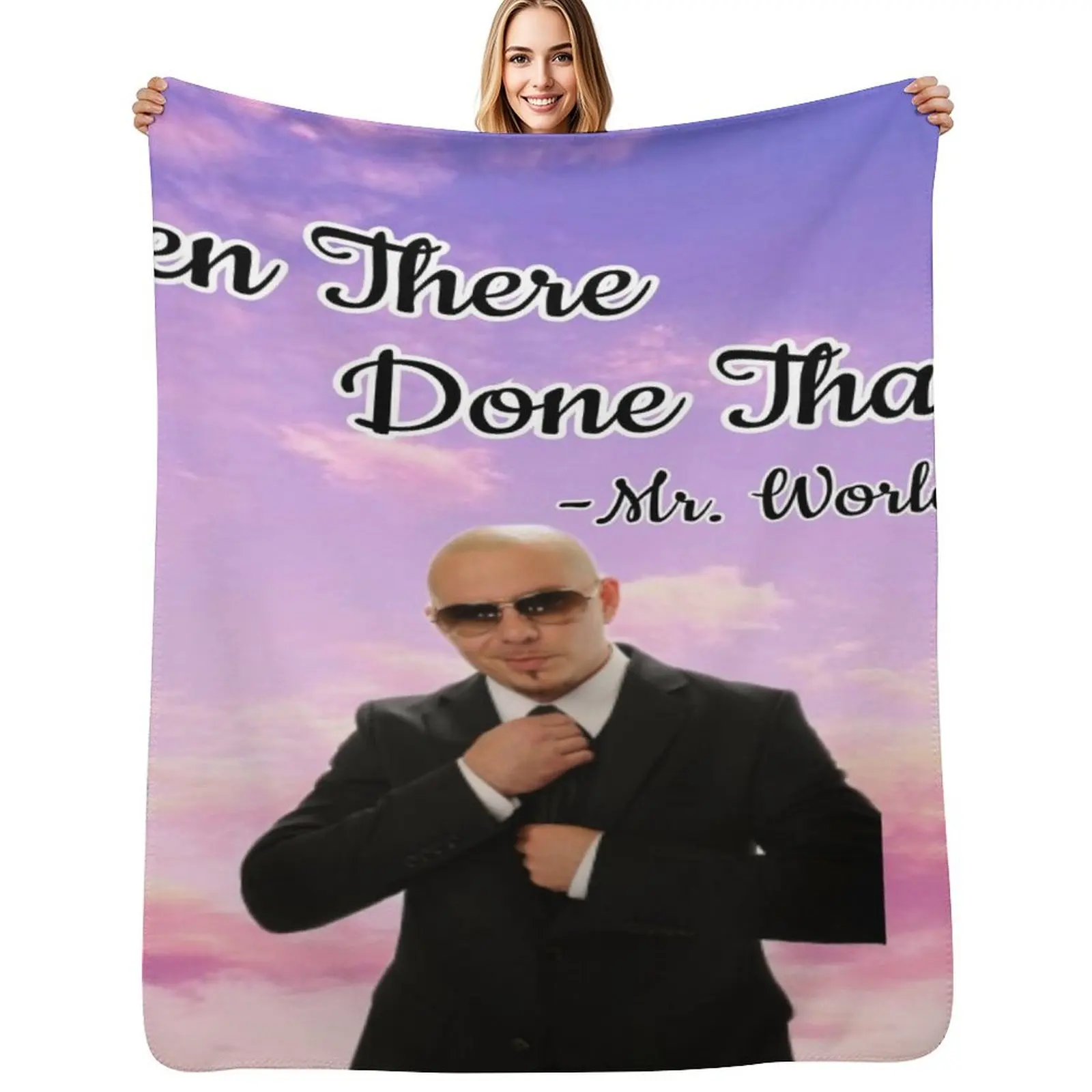 Mr Worldwide Tapestry for Maddie Throw Blanket Lightweight Warm Blanket for Indoor Outdoor Use