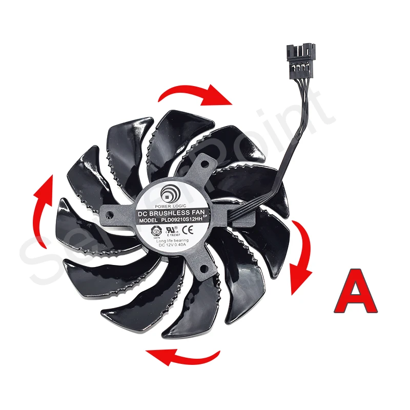 Well Tested Graphics Card Cooling Fan PLD09210S12HH DC 12V 0.40A 4-Line For Gigabyte GeForce GTX 1050 Ti RX 480 470 GTX 1060 G1