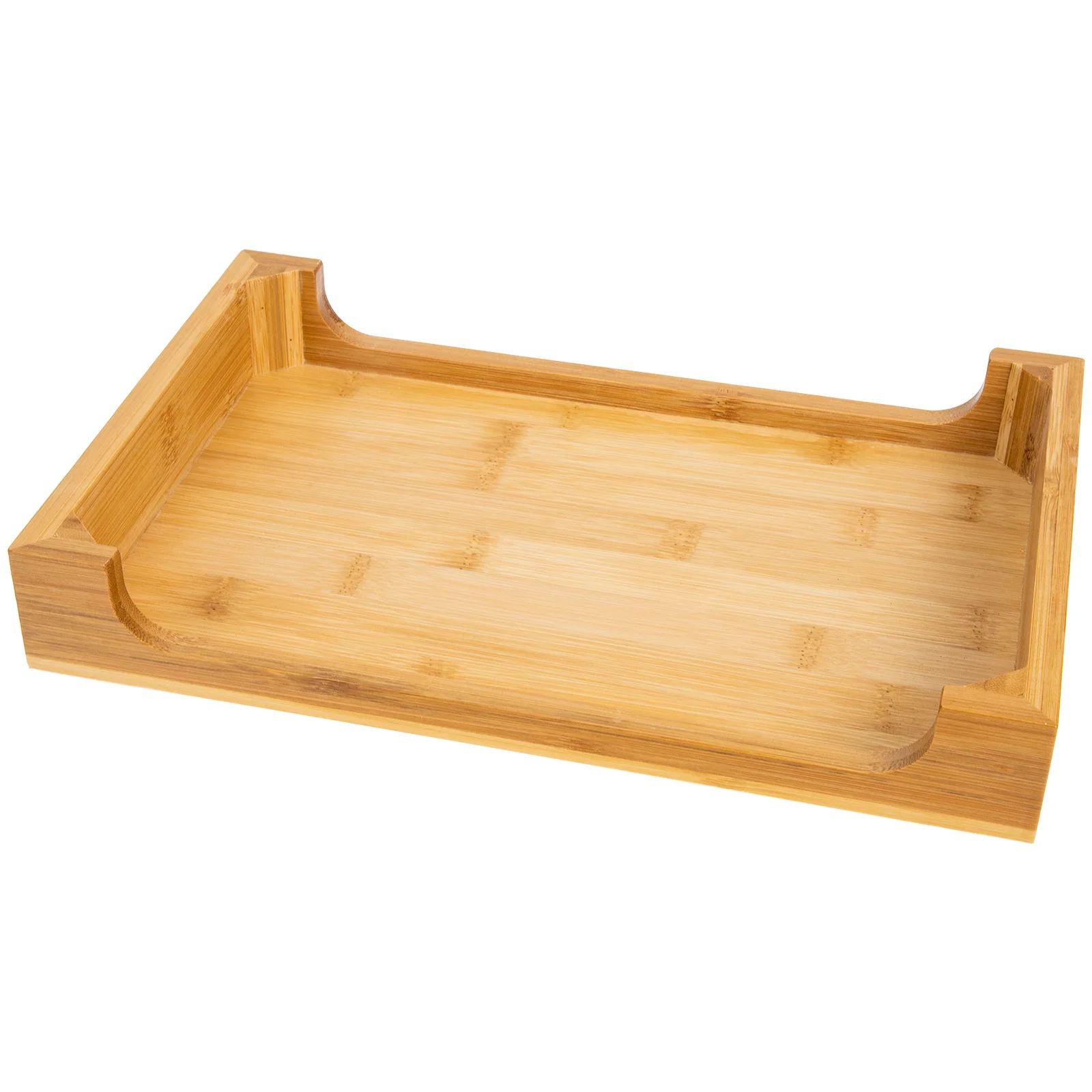 

Delicate Solid Wood Tray Smooth Polished Fine Workmanship Tea Cup Desert Food Fruit Storage Suitable Various Scenes Home