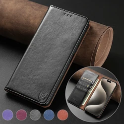 Wallet Skin Friendly Card Slot Stand Magnetic Flip Leather Case For iPhone 15 Pro Max 14 Plus 13 Mini 12 11 XR SE 2022 8 7 Cover