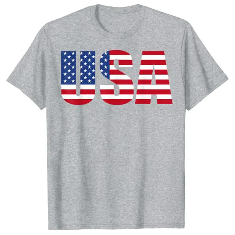 USA Patriotic American Flag For Men Women Kids Boys Girls US T-Shirt