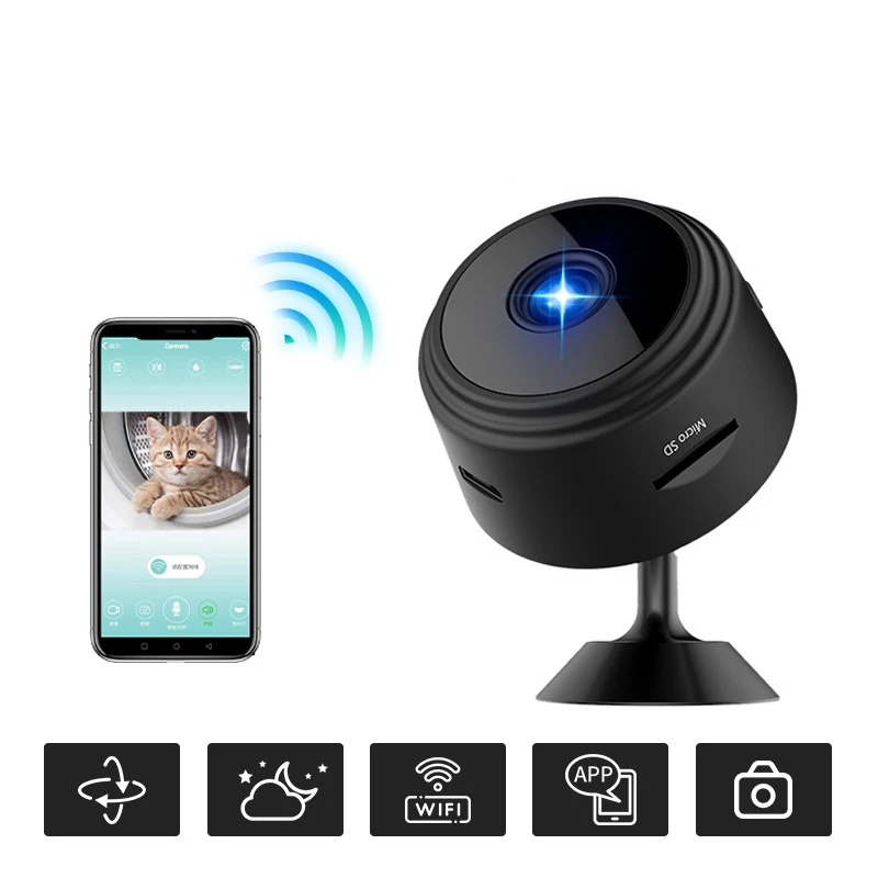 Camcorder Tiny Cameras Digital Camara Miniature Ip Mini Micro Camera Wifi Camera for Kids Microcamera Body Cam Toys for Children