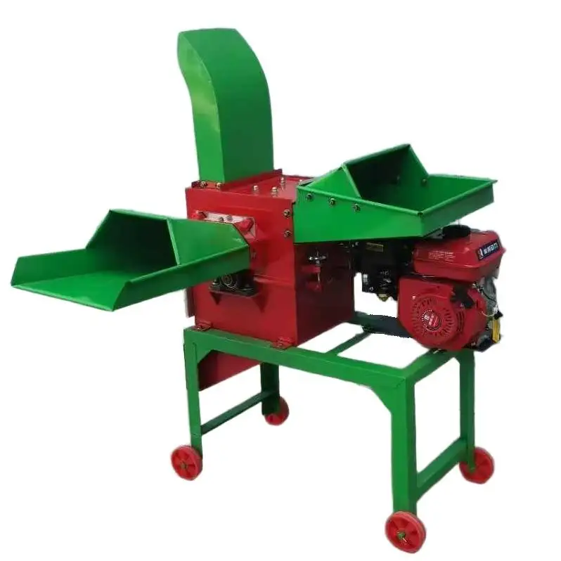 Diesel-Powered Cow Grass Cutting Kneading Mini Goats Chaff Cutter Rabbit Feed Blades Grinder Machine Grass Crop Cutter