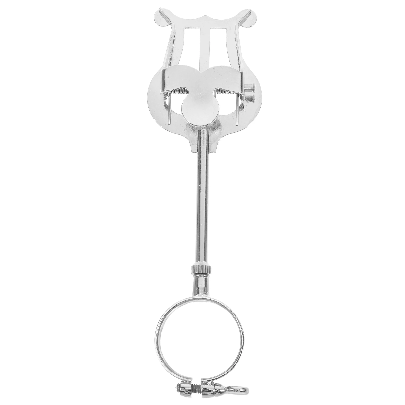 

1 pc Clarinet Music Score Rack Portable Iron Sheet Music Holder For Wind Instruments Silver Universal Clip Instrument Accessory