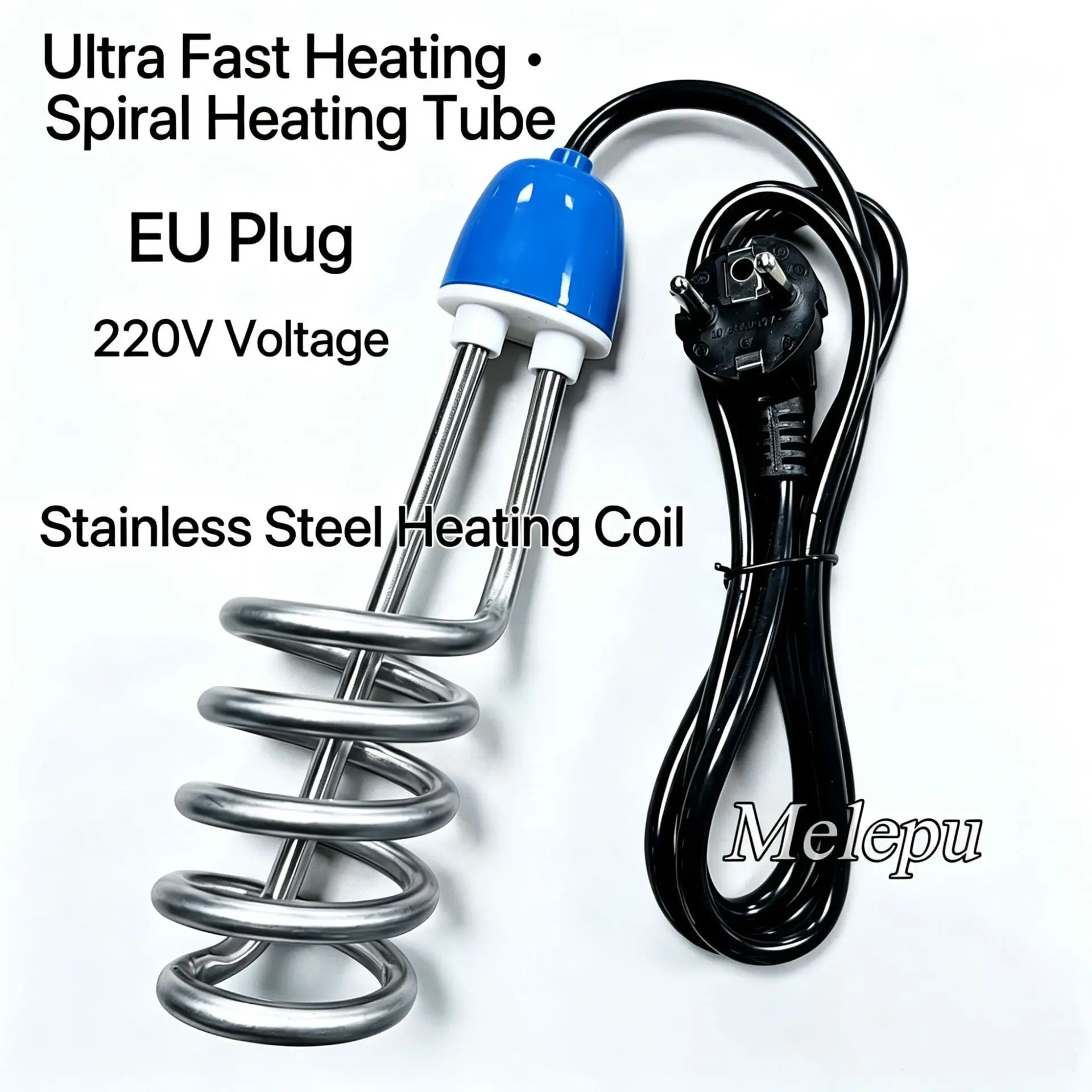 Electric Immersion Heater Rod Auto Power Off EU 220V Water Heating Tube Boiler Heating Element