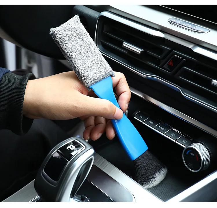 Car Cleaning Tools Air Conditioning Air Outlet Cleaning Dust Removal Soft Brush Multifunctional Auto Detailing Interior Tool