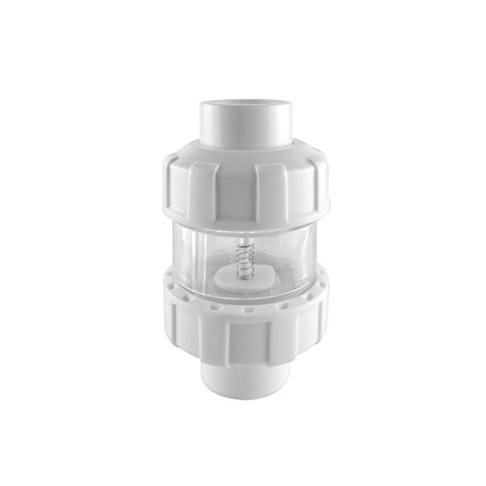 

UPVC Aquarium Check Valves Non Return Anti-siphon Fish Tank Lifting Check Valve Transparent Dual Interfaces