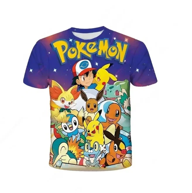 

Pikachu Anime 3D Printed Quick-drying, Comfortable, Breathable and Casual T-shirts for Men, Women, Adults and Children