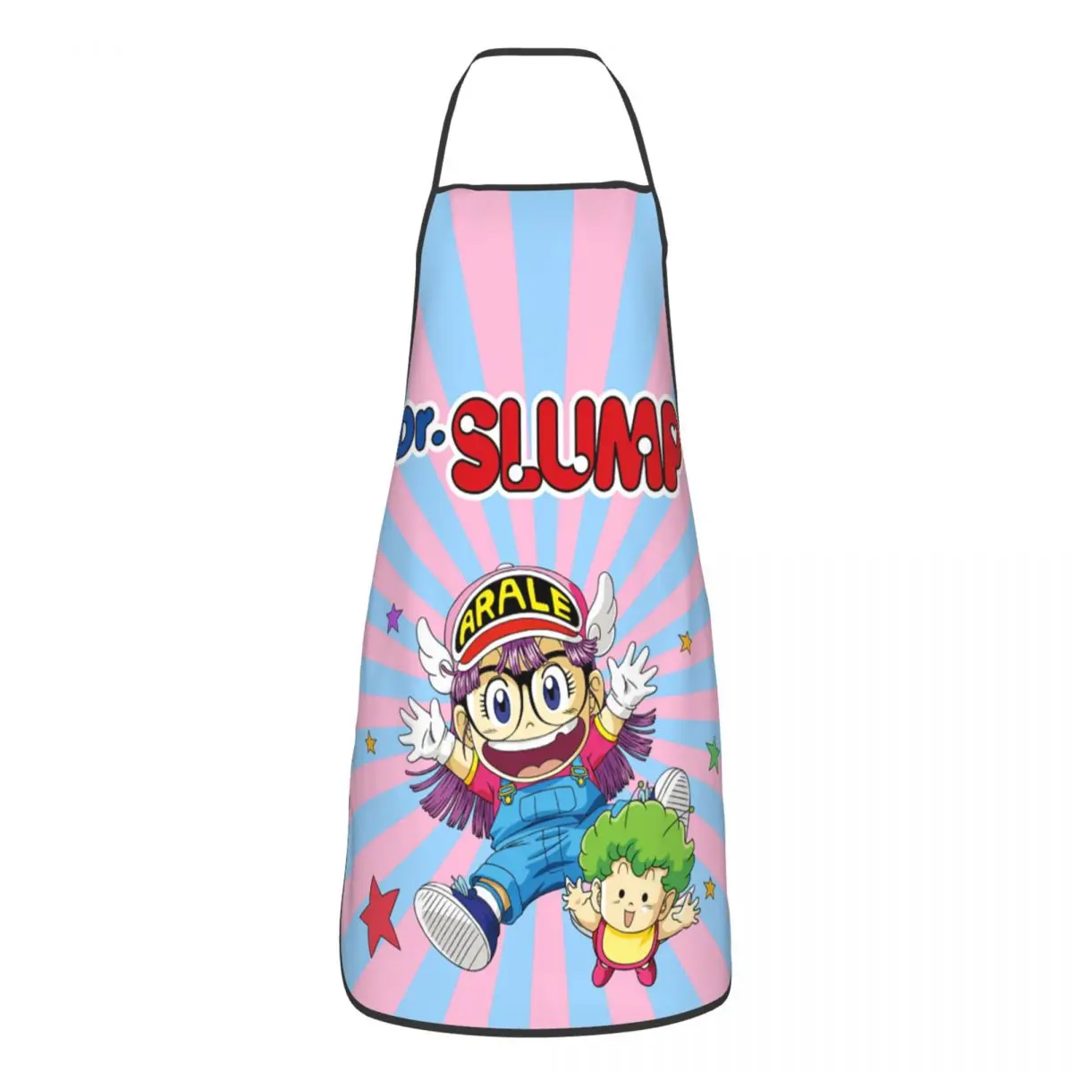 Dr. Slump Arale Norimaki Gatchan Apron for Women Men Unisex Bib Anime Kitchen Cooking Tablier Cuisine Chef Baking