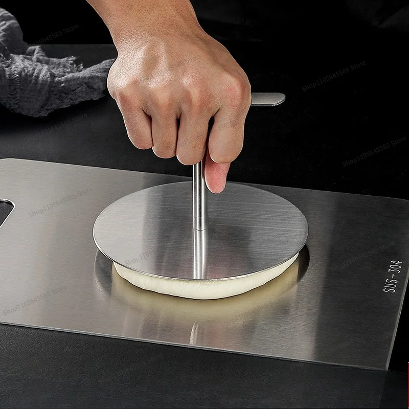 For Stainless Steel Circular Pancake Press, Handmade Pancake, Multi-purpose Noodle Press, Kitchen Tool