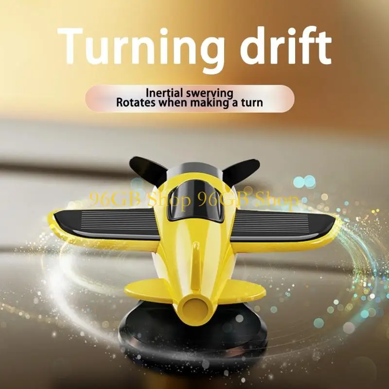 96GB Solar Operated Spin Plane Dashboard Decors for Automotive Interior Styling