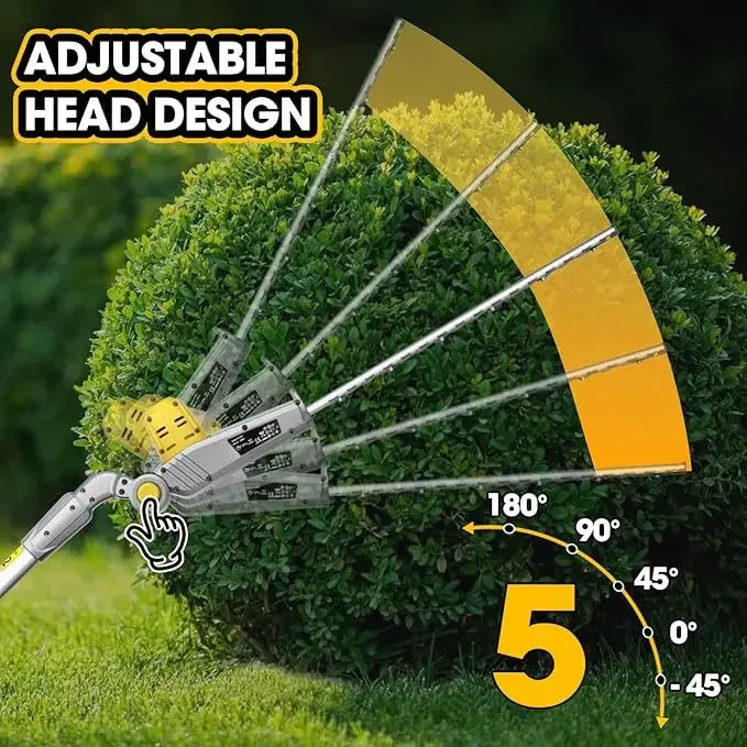 High branch shears and pruners, electric DC hedge trimmers, tree branches, lithium batteries