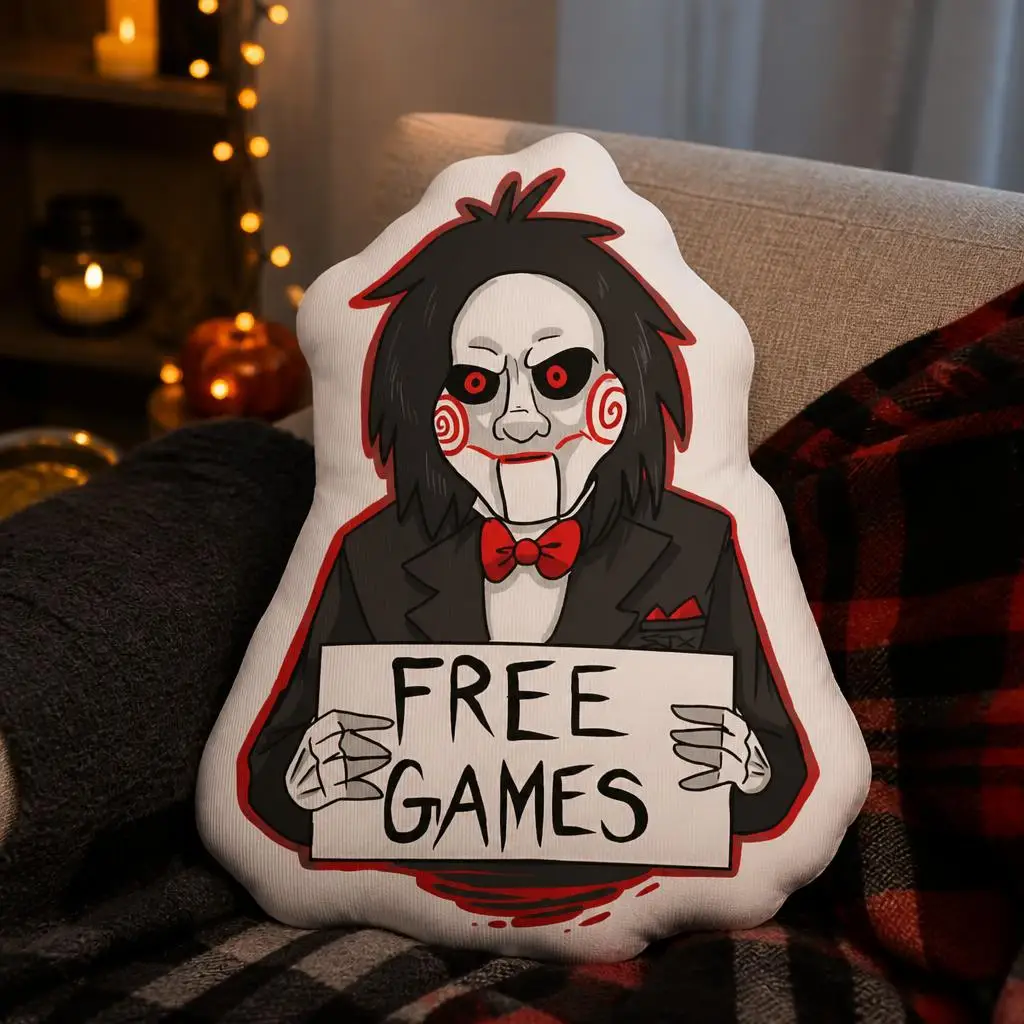 Free Games Billy Jigsaw Saw Movie Cushion Irregular Stuffed Throw Pillow Home Decor Gift Sofa Bed