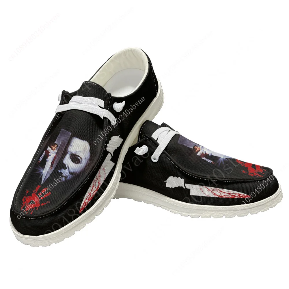 Horror Halloween Men Woman Michael Myers Breathable Casual Flat Shoes Outdoor Sneakers Spring Summer Autumn Winter Custom Shoe