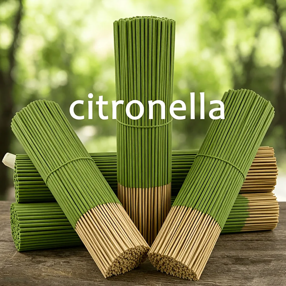 67/227/404 Pieces of Premium Lemongrass Oil Sticks - 45 Minutes Burning Time, Artificial Wood Summer Scent, Suitable for Home, Camping, Patio, Swimming Pool, and Outdoor Activities - Air Purification, Relaxation, Vacation, Deck - 20.5cm