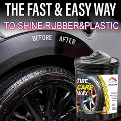 Tire care wax, plastic and rubber repair agents for all car models, waterproof maintenance and cleaning cream for external gloss