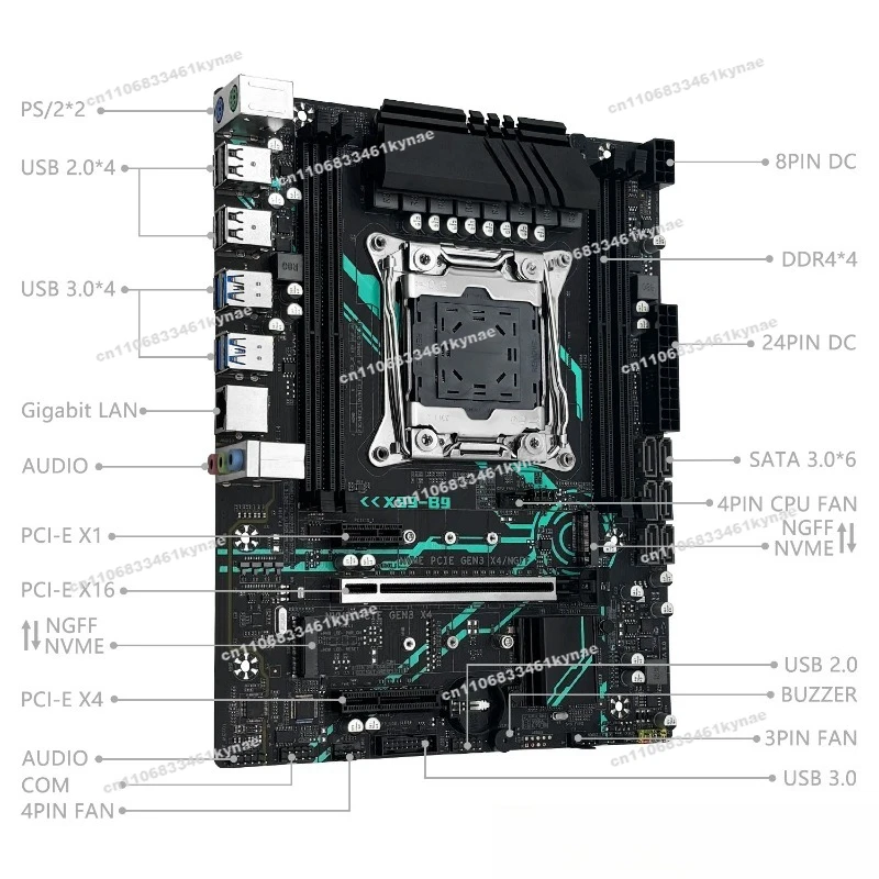2pcs Suitable for X99-B9 Motherboard C612 Chipset DDR4 Xeon E5-V3/V4