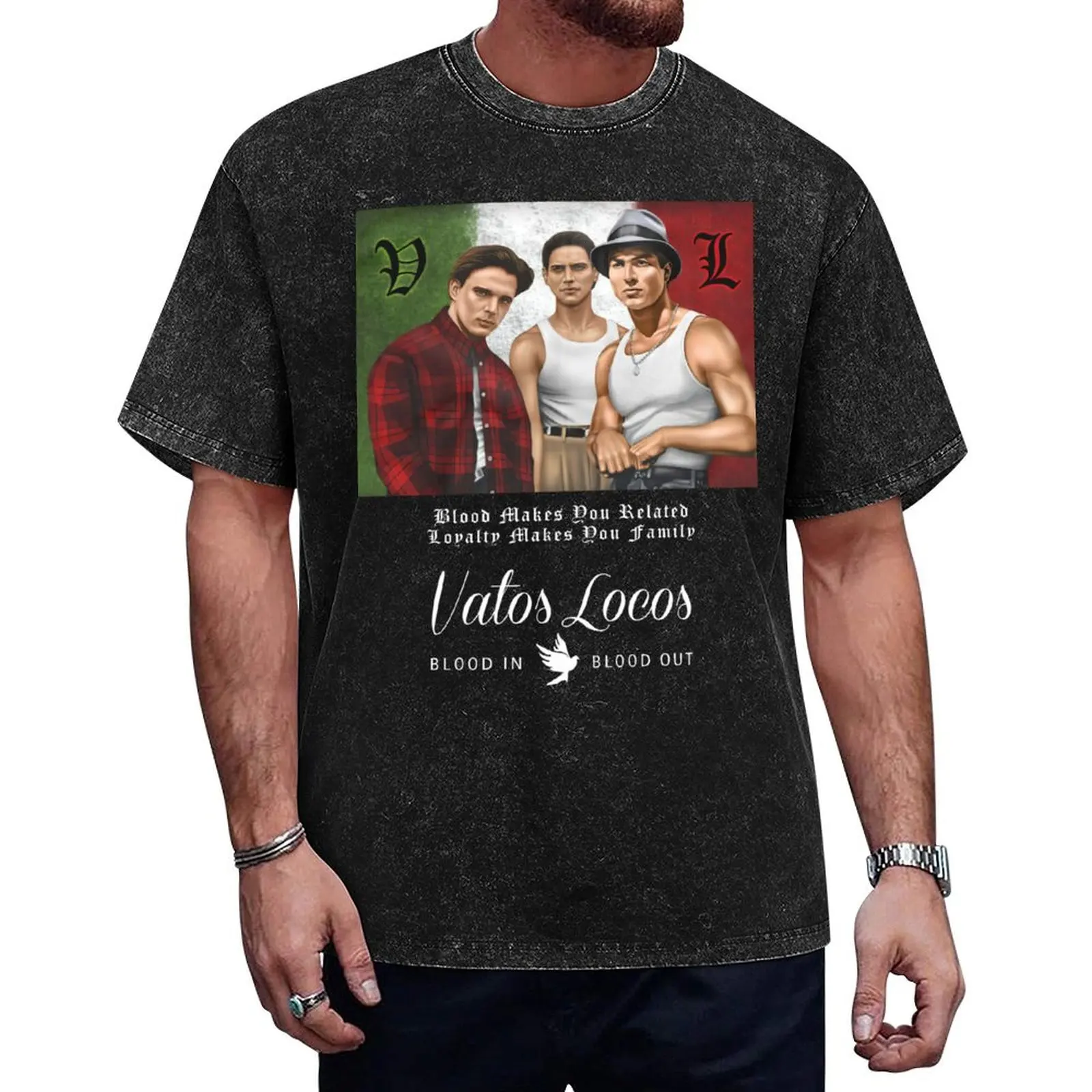 

Vatos Locos Forever T-Shirt baggy shirts graphic tee shirt Man t-shirt men t shirts high quality