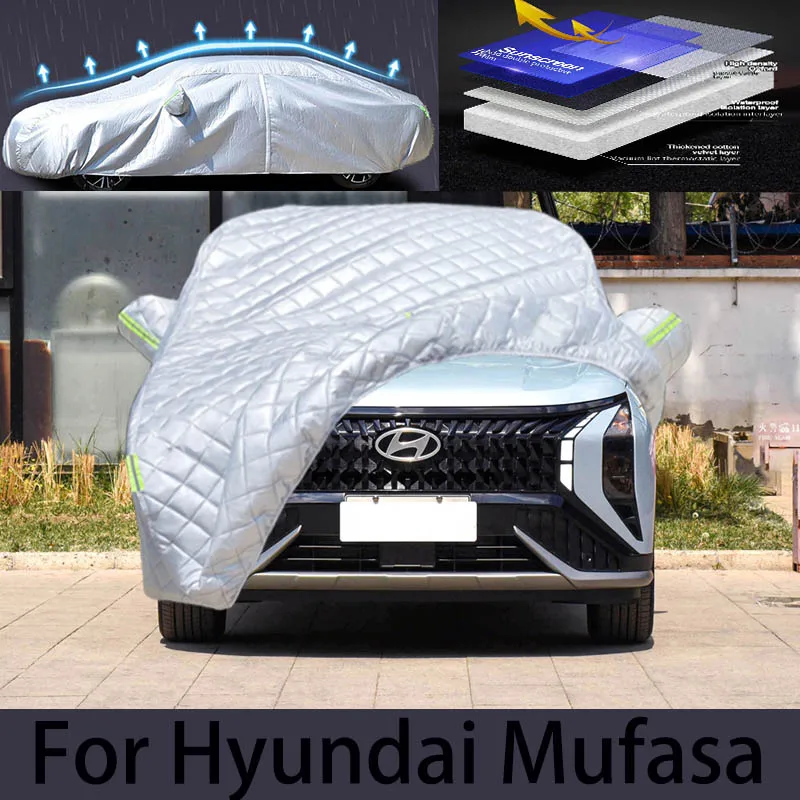 

For HYUNDAI mufasa car hail protection cover, auto rain protection, scratch protection, paint peeling protection, car clothing