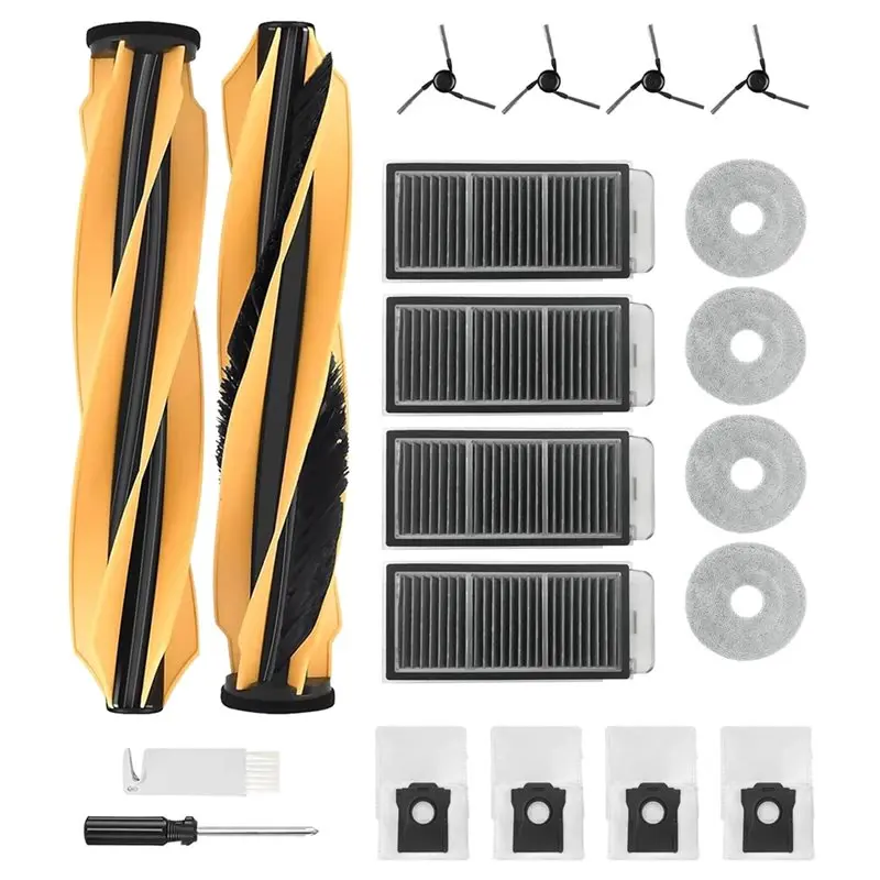 

【ESSENTIALS】Для робота-пылесоса Mova V50 Ultra Complete/P50s Ultra, 20 шт. аксессуаров и запасных частей