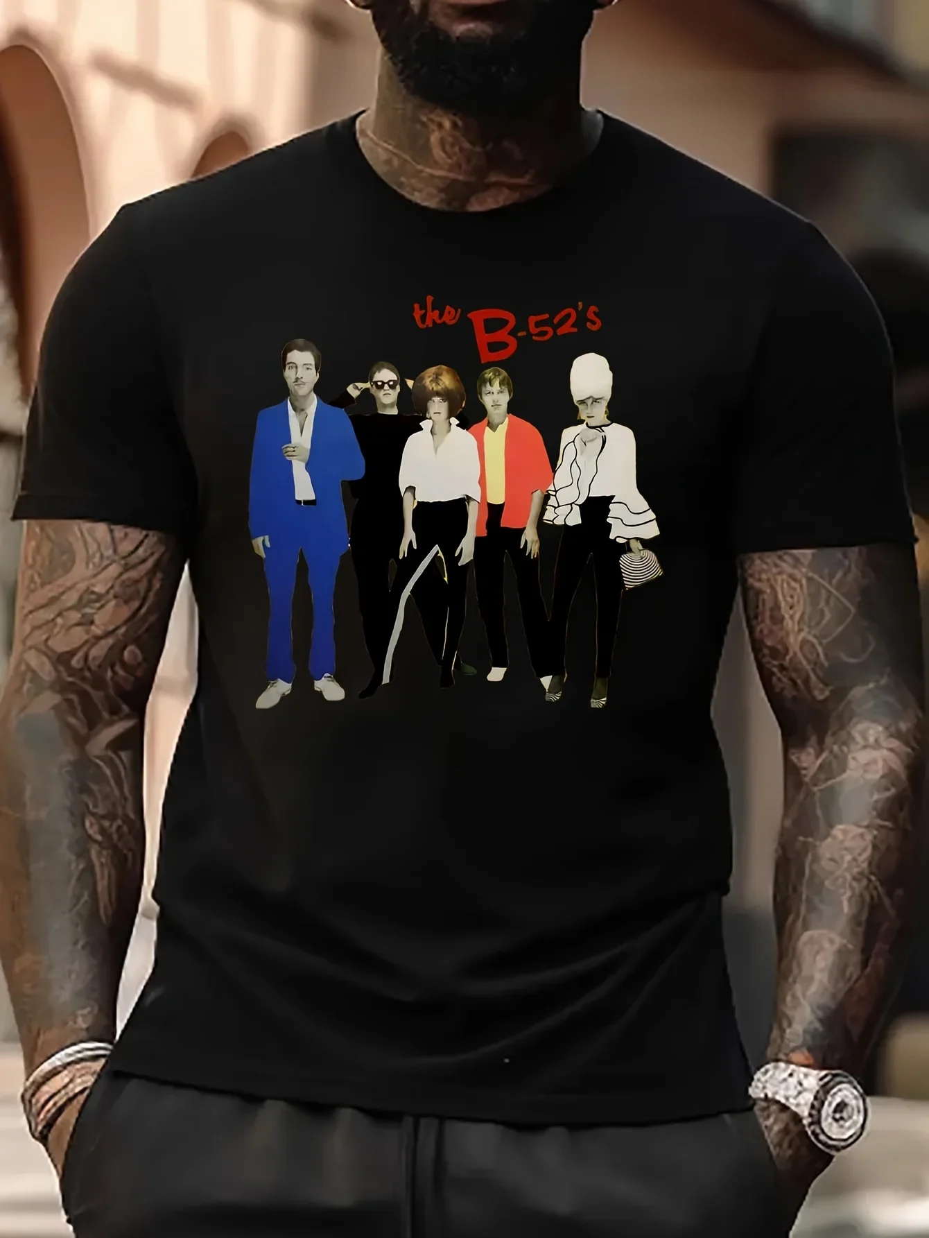 

Футболка большого размера The B- 52's Band, хлопковые мужские футболки, футболки с аниме, новые топы и футболки, милые мужские футболки с принтом в стиле аниме B5023416