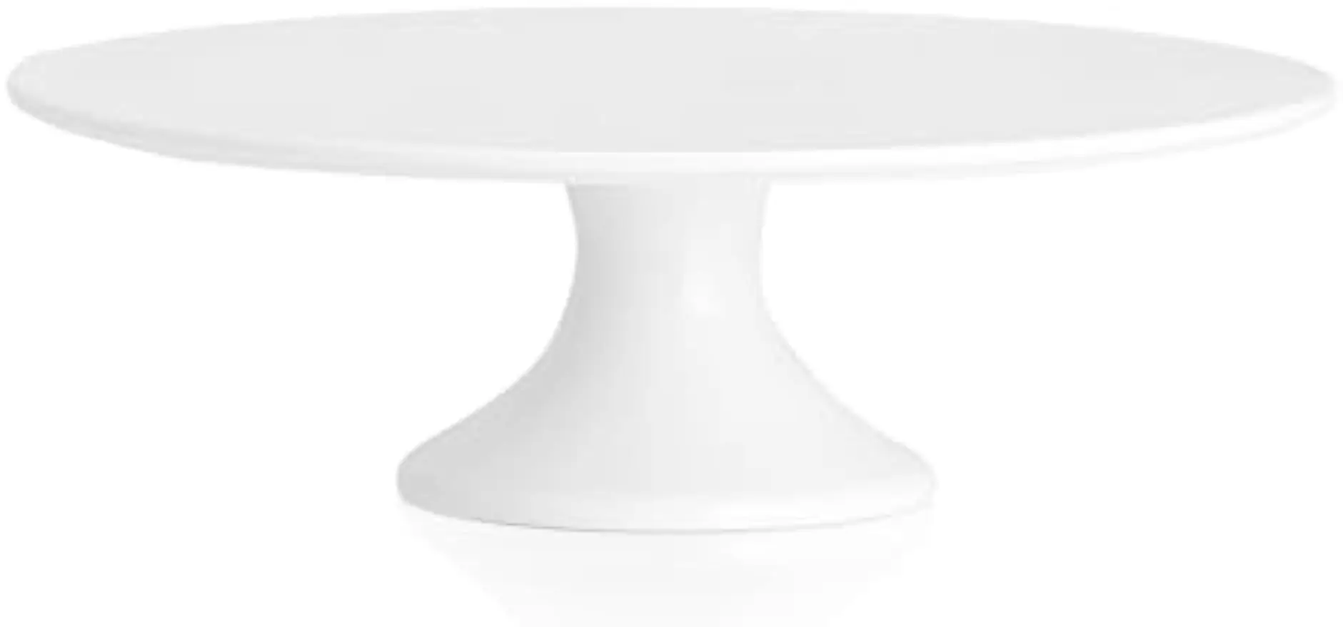 

12-Inch White Porcelain Round Cake Stand for Party, Dessert Plate, Home Decor
