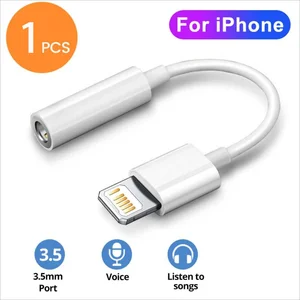 iPhone 용 iOS 어댑터의 경우 iPhone 용 Jack Aux 케이블 14 1311111Pro Max Male to Female Adapter 헤드폰 변환기 오디오 스플리터 10 최고의 판매 SD 카드 어댑터 USB- №9