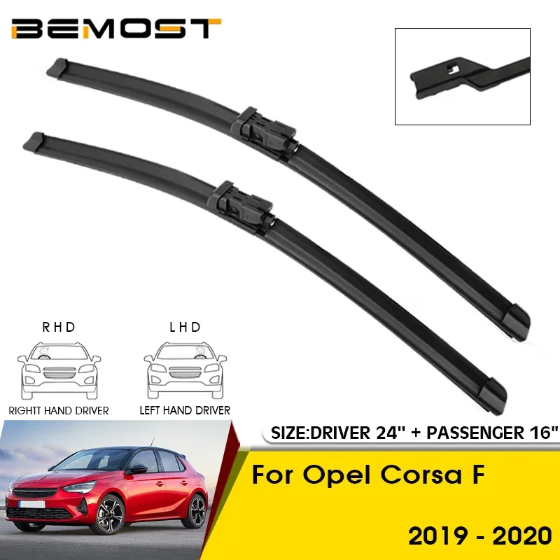 

Car Wiper Blades For Opel Corsa F 2019-2020 Windshield Windscreen Front Window Blades 24"+16" Car Accessories