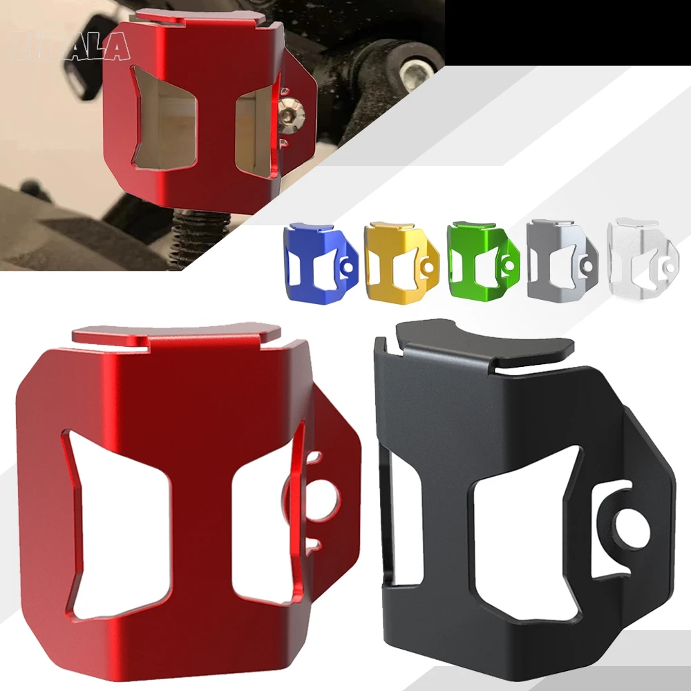 

Motorcycle FOR SUZUKI GSR 750 GSR750 CNC Rear Brake Fluid Reservoir Guard Cover Protector Oil Cup Guard 2011 2012 2013 2014-2016