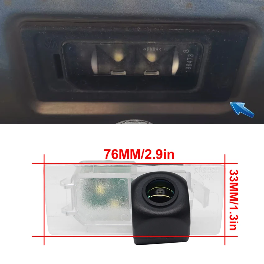 Rear View Camera For Volkswagen T6 Transporter Caravelle Multivan 2015~2019 CCD Night Vision Reverse Camera License Plate Camera
