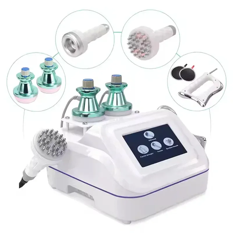 2026 Body Massage Pain Relief Microcurrent Energy Vacuum Heating LED Bio Brush Health Care Lymphatic Drainage Meridian Machine