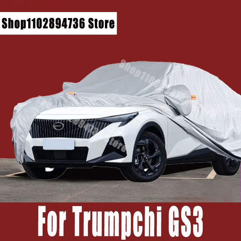 

For Trumpchi GS3 Car Covers Outdoor Sun uv protection Dust Rain Snow Protective Auto Protective cover