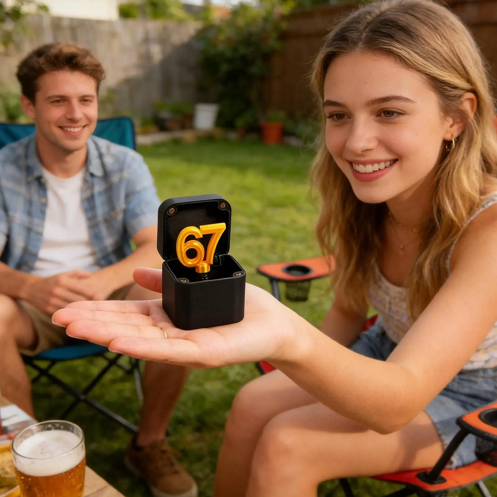 

Новая креативная 3D-коробка-сюрприз 67 с горячим тиснением, забавная коробка-прикол, коробка-призрак для вечеринки, подарок-сюрприз