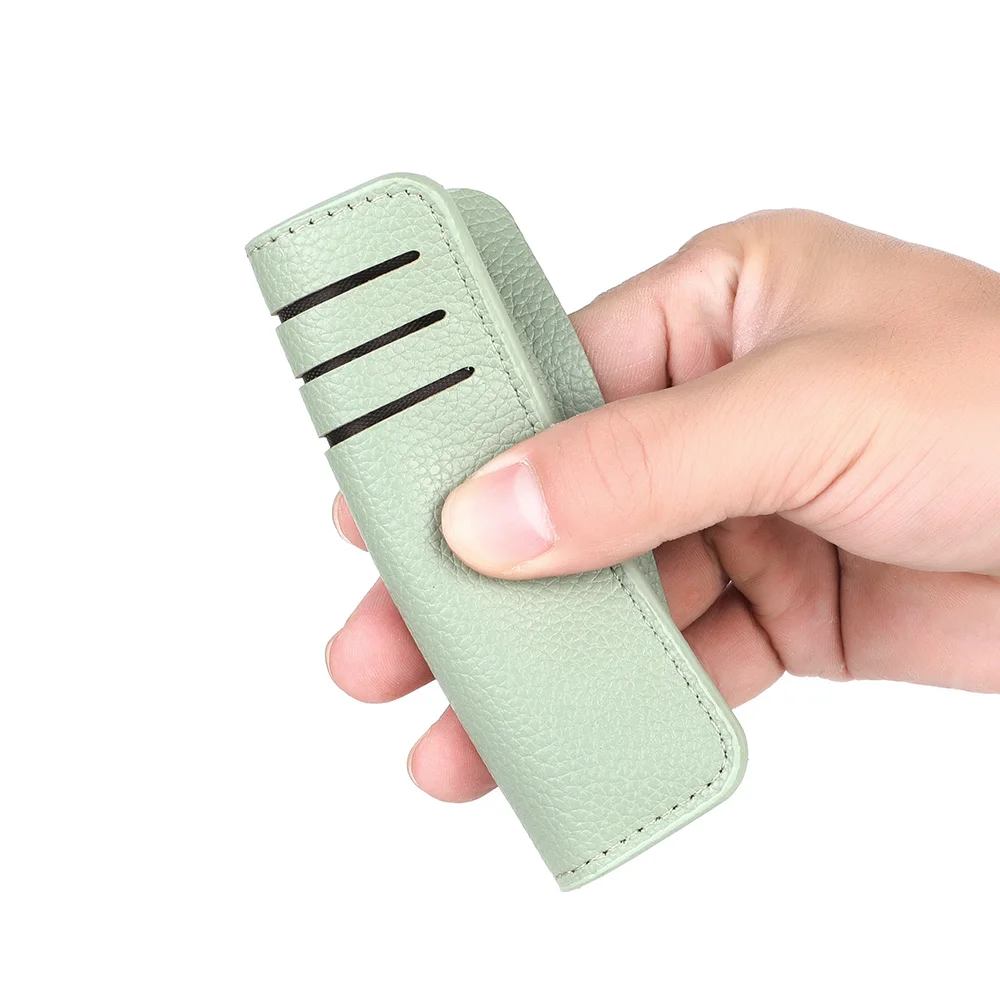 Mini billetera delgada y bonita de cuero PU, regalo de cumpleaños para mujer, tarjetero bancario, billetera compacta elegante para mujer