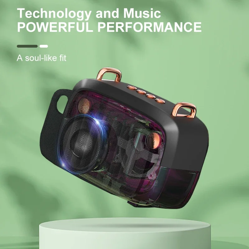 

Новый ретро Bluetooth-динамик BS-32D: мощный бас, звук Hi-Fi и громкость для внутреннего и наружного использования — портативный мини-динамик