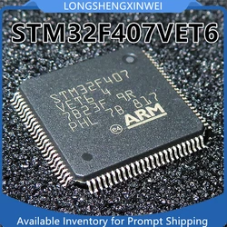 1PCS STM32F407VET6 STM32F407 LQFP100 32-bit Microcontroller MCU Brand New Original Stock