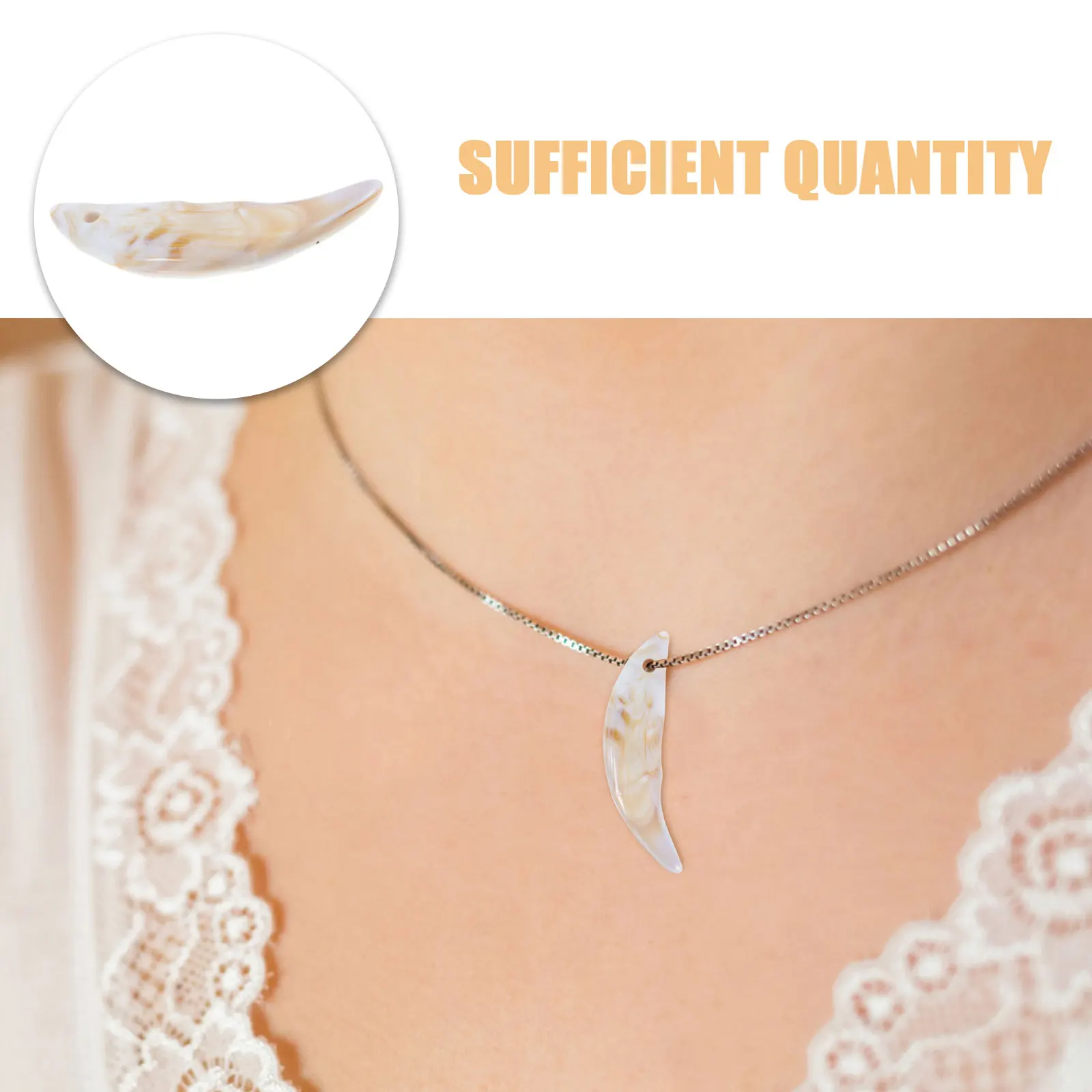 50 Piezas de Dientes de Lobo de Plástico para Bisutería DIY - Dijes de Colmillos Simulados, Suministros para Manualidades con Dientes de Animales, Collares y Pulseras