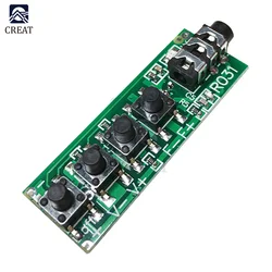 RDA5807 Two-channel Stereo FM Radio Module FM Receiver Board 76.0MHz~108.0MHz DC 2.8V-12V