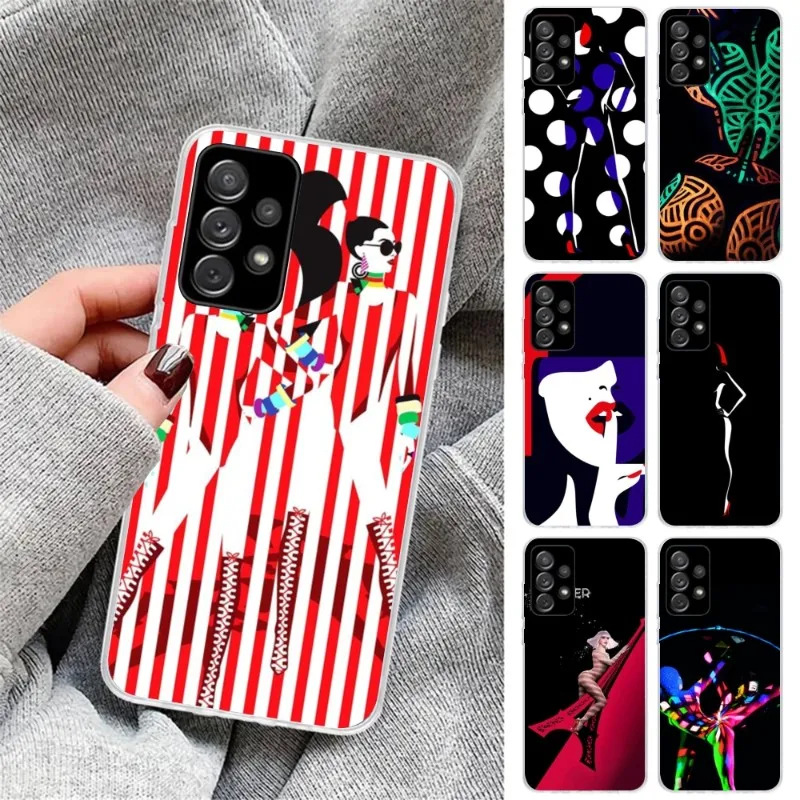 Crazy Horse Fashion Mobile Phone Case for Samsung Galaxy S23 S22 S21 Plus Ultra A12 A32 A53 Clear Phone Cover Funda