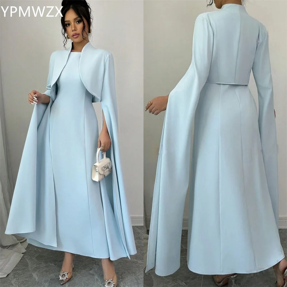 

Customized YPMWZX Bateau A-line Ankle length Skirts Layered Bespoke Occasion Dresses