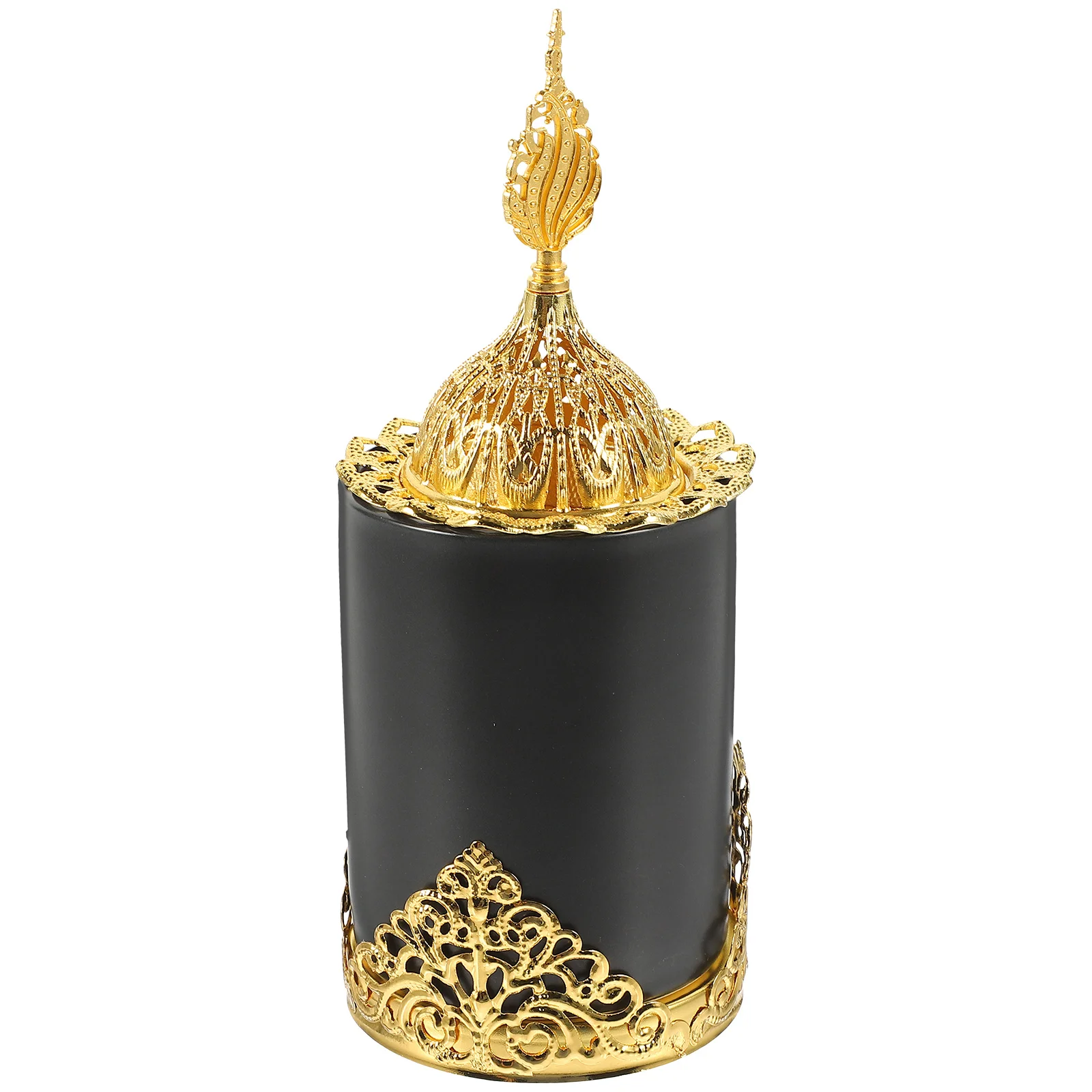

Ceramic Incense Burner Golden Finish Elegant Censer for Aroma Therapy Bedroom Study Sauna Room Decorative Burner Ornament