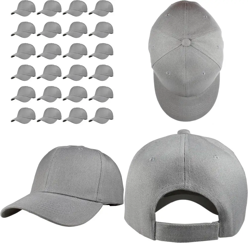 قبعات بيسبول عادية قابلة للتعديل للرجال والنساء - قبعات فارغة كلاسيكية مع حزام ذيل طويل للملاءمة المريحة