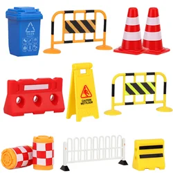 5-20 pcs Traffic Road Sign Kids Race Car Theme Party Supplies  Children Birthday Gifts Roadblock Educational Toys Racing Decor