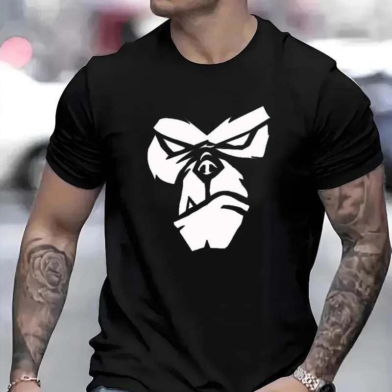 

Gorilla Face Print Men Women T-Shirts Funny Summer Oversized Casual Short Sleeves Streetwear Tops Fashion Harajuku Unisex Tees