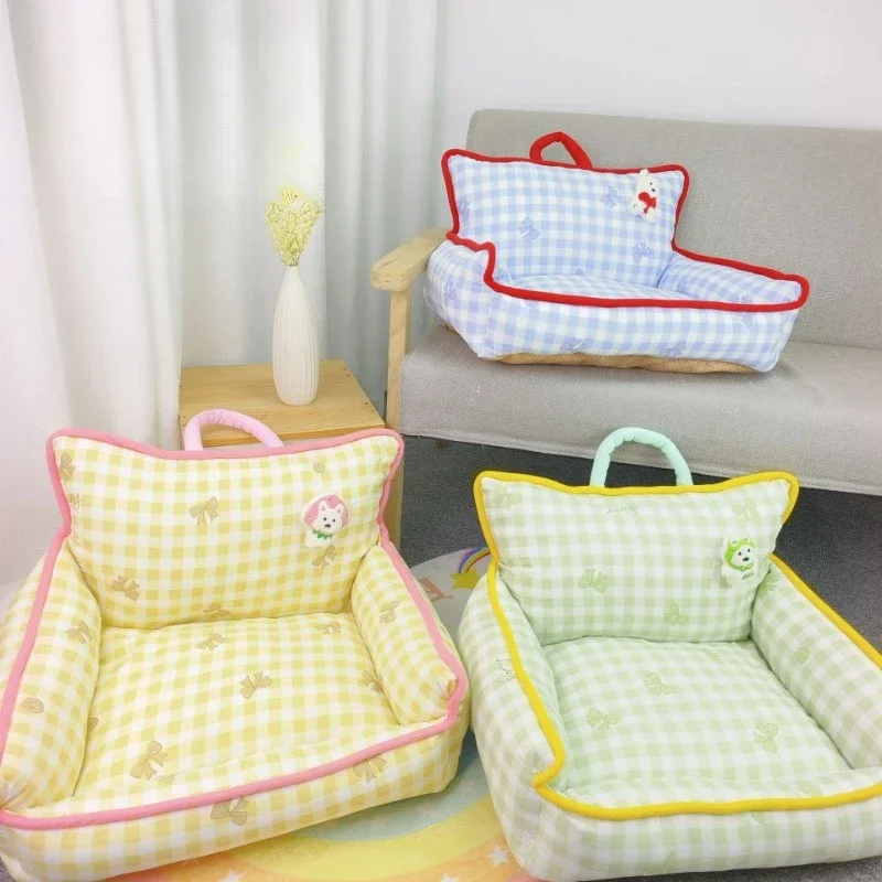 

Cozy and Comfortable Pet Sofa Bed for Autumn Winter Suitable for Small and Medium-sized Dogs Cats Dog Accessories Cat Sofa Bed