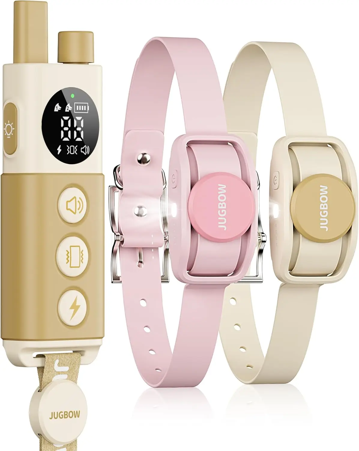 

Ошейник для тренировок с двумя собаками и пультом дистанционного управления 4200 футов, 3 режима, водонепроницаемый и перезаряжаемый для всех размеров