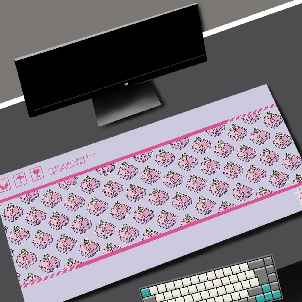 Japonia Podkładki pod mysz Gamingowa podkładka pod mysz Kawaii Mechaniczna klawiatura Mata na biurko Mata komputerowa Podkładka pod mysz do laptopa Mata pod mysz dla graczy Dywanik biurowy — zdjęcie produktu 6