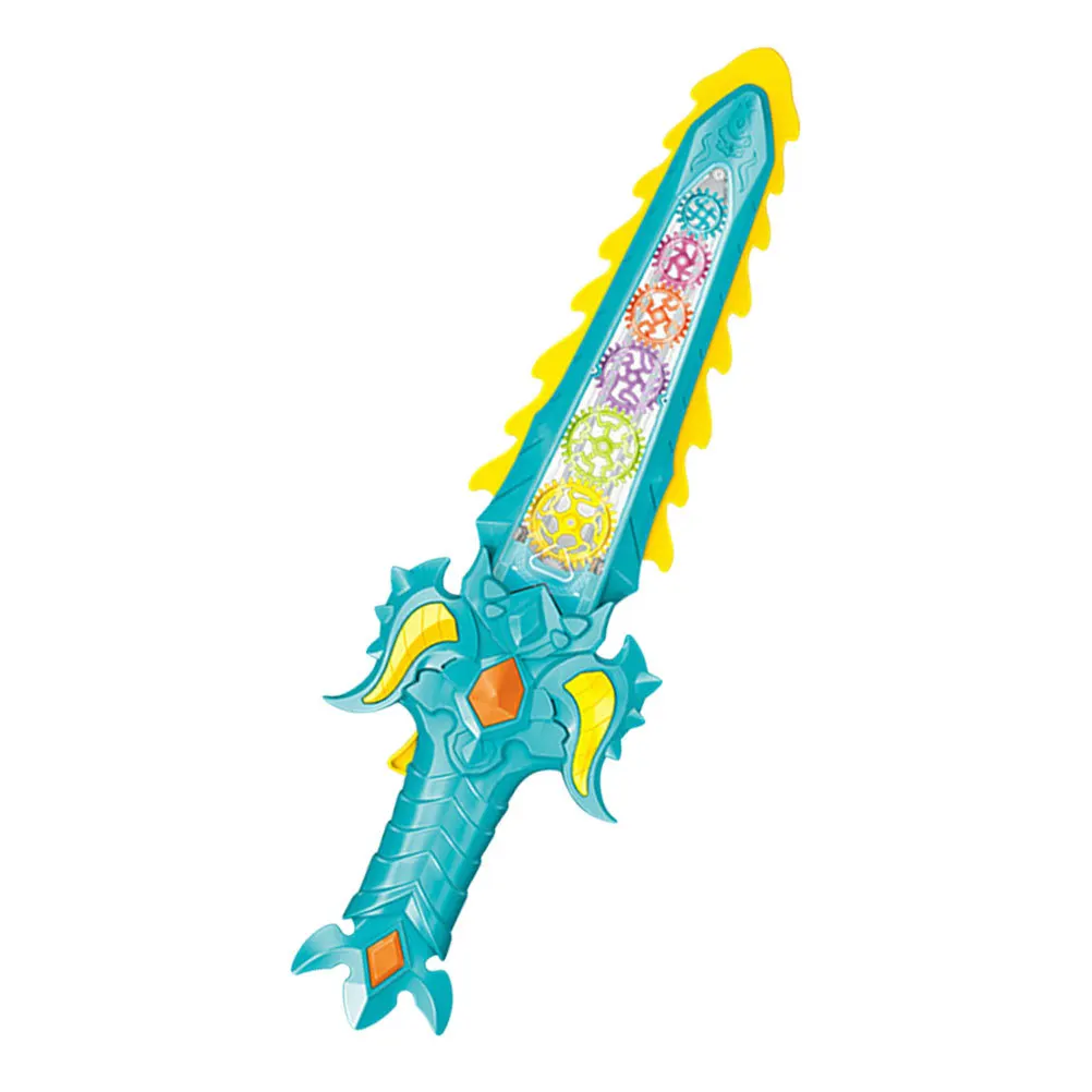 Lichtgevend zwaarduitrustingspatroon Lichtgewicht plastic elektrisch zwaard Kinderspeelgoed Gloeiend geluid Licht Educatief lichtgevend speelgoed